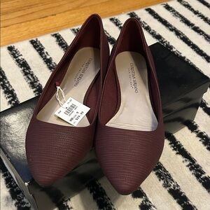 Christian Siriano Women's Deep Red Loafers